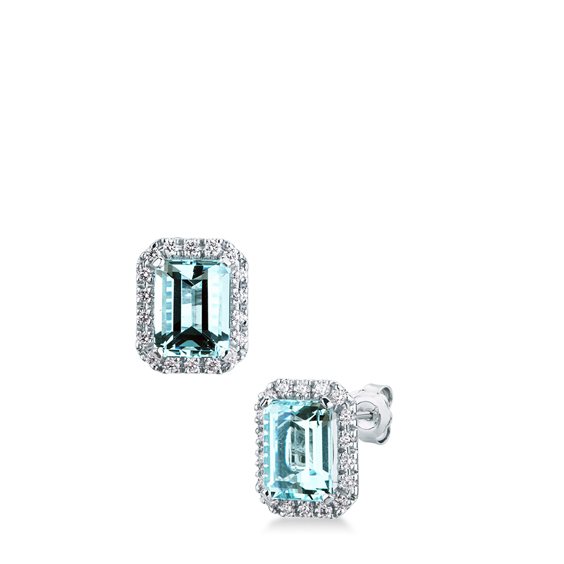 Boucles d'oreilles Mirco Visconti Femme in Or blanc Acquamarina 3.03 Ct LF360S/10ACE - LF360S/10ACE